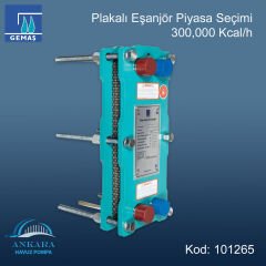 Gemaş Plakalı Eşanjör Piyasa Seçimi 300,000 Kcal/h