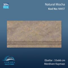 Natural Mocha 33x66x1,80 cm Merdiven Kaymazı