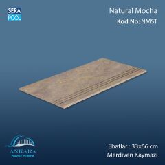 Natural Mocha 33x66x1,80 cm Merdiven Kaymazı