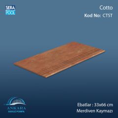 Cotto 33x66x1,80 cm Merdiven Kaymazı