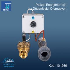 Gemaş Plakalı Eşanjörler İçin Isı Düzenleyici Otomasyon