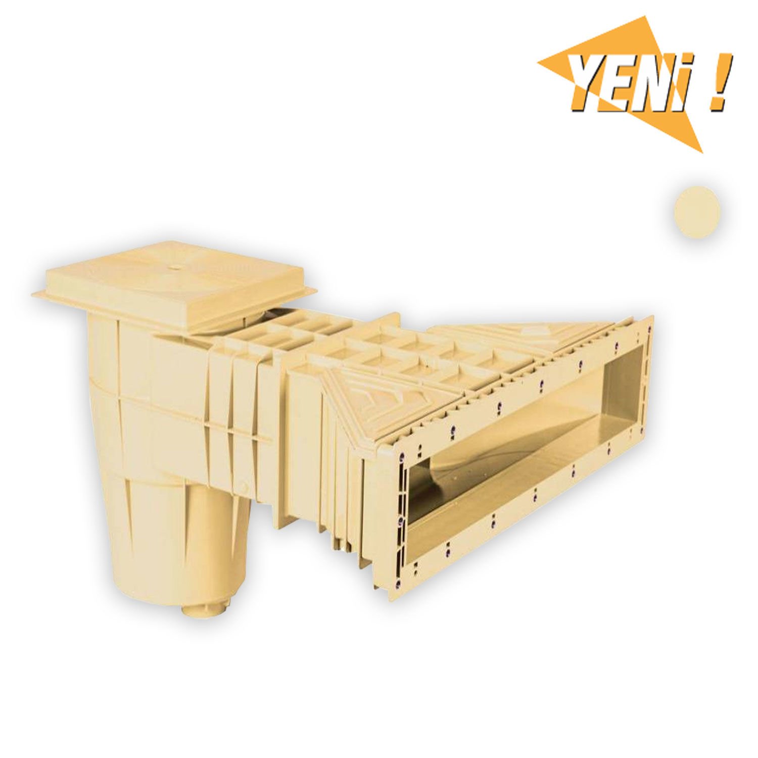 Yükseltilmiş Lüks Geniş Ağızlı Skimmer Bej - RAL 1015