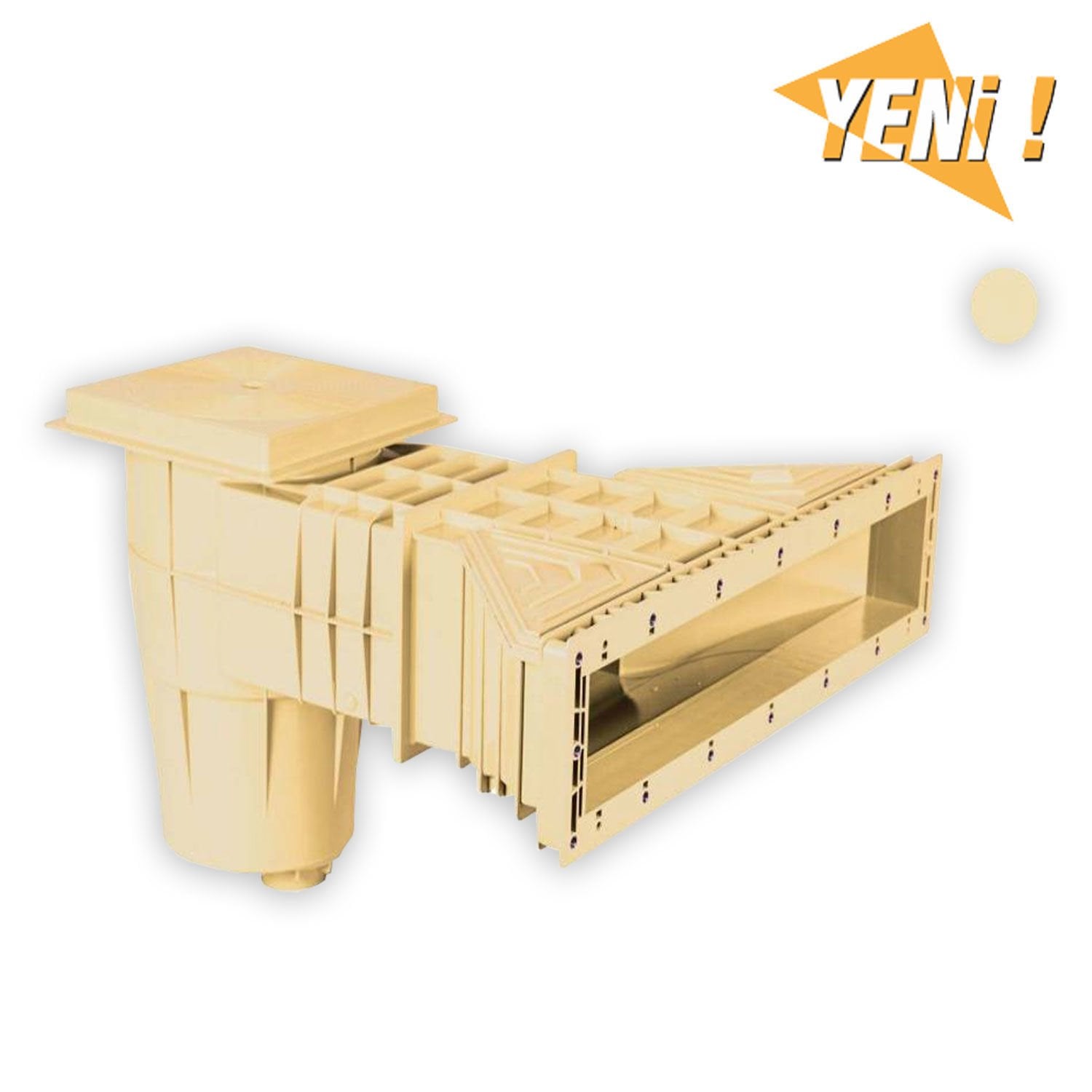 Yükseltilmiş Lüks Geniş Ağızlı Skimmer Bej - RAL 1015