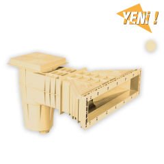 Yükseltilmiş Lüks Geniş Ağızlı Skimmer Bej - RAL 1015