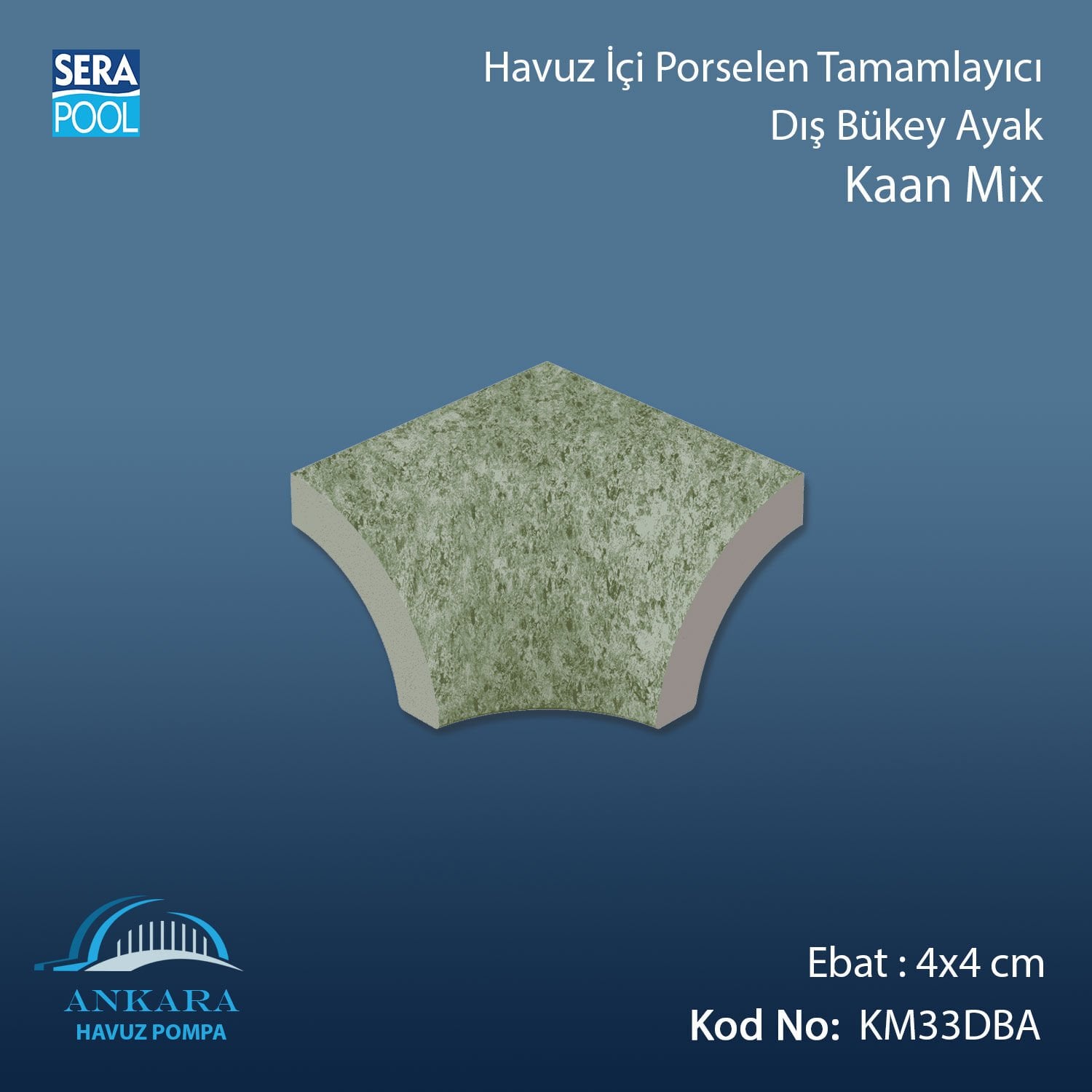 Kaan Mix 4x4 cm Dış Bükey Ayak