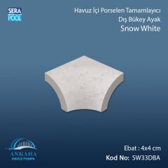Snow White 4x4 cm Dış Bükey Ayak