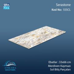 Serastone 33x66x1,80 cm Merdiven Kaymazı Sol Bitiş