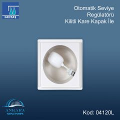 Otomatik Seviye Regülatörü, kilitli kare kapak ile