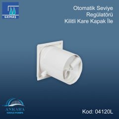 Otomatik Seviye Regülatörü, kilitli kare kapak ile