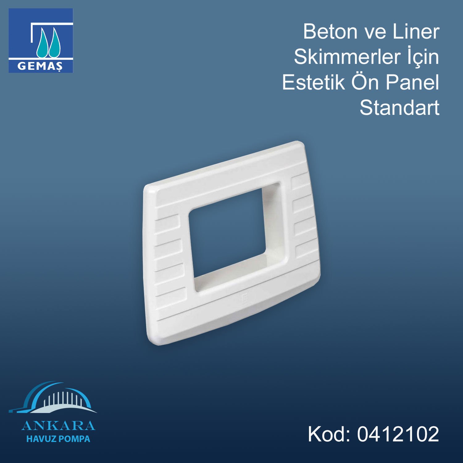 Beton ve Liner Skimmerler için Estetik Ön Panel - Standart
