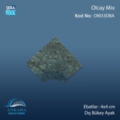 Olcay Mix 4x4 cm Dış Bükey Ayak