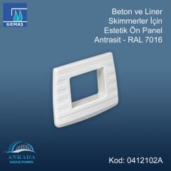 Beton ve Liner Skimmerler için Estetik Ön Panel - Antrasit - RAL 7016