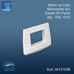 Beton ve Liner Skimmerler için Estetik Ön Panel - Bej - RAL 1015
