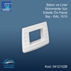 Beton ve Liner Skimmerler için Estetik Ön Panel - Bej - RAL 1015