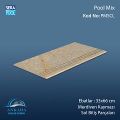 Pool Mix 33x66x1,80 cm Merdiven Kaymazı Sol Bitiş