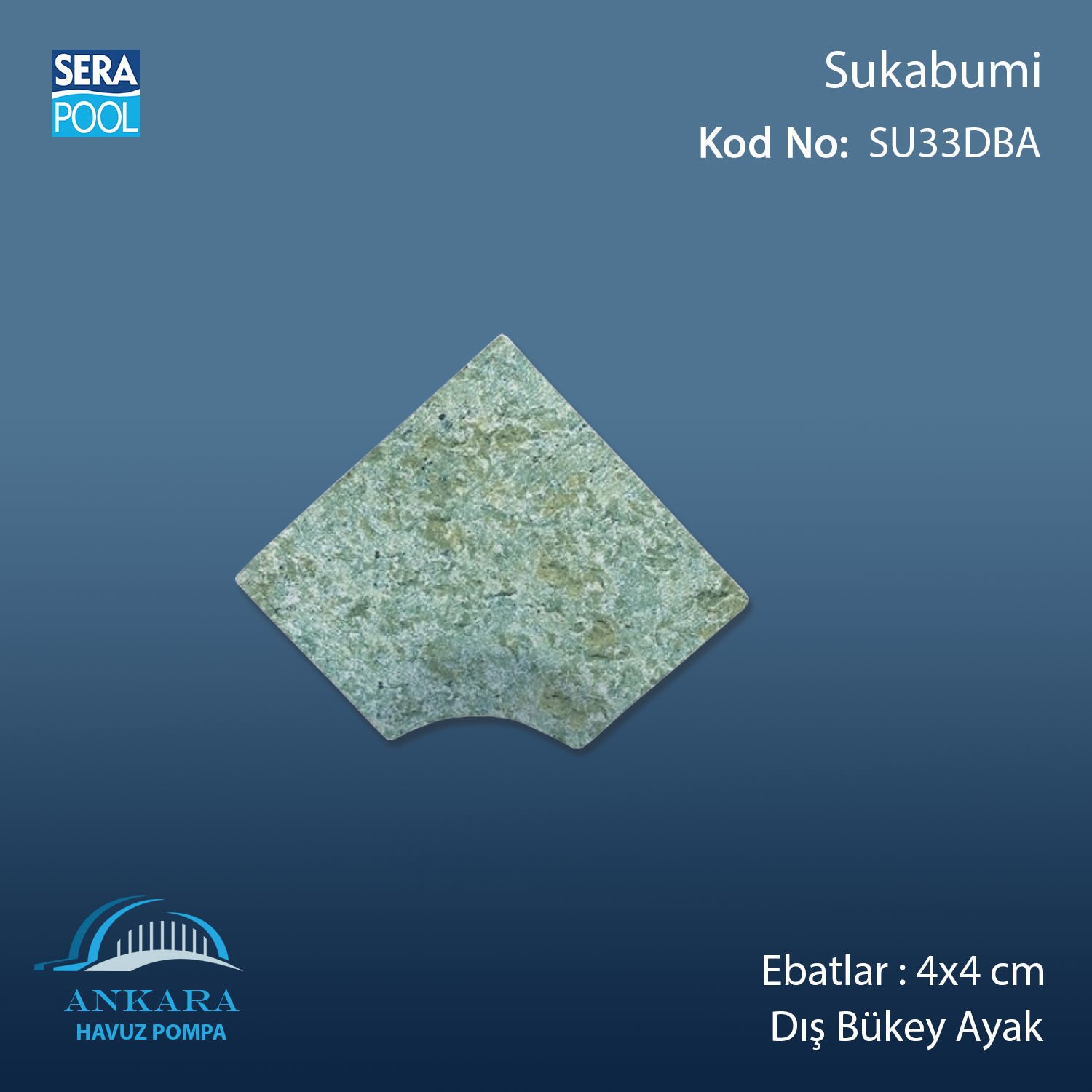 Sukabumi 4x4 cm Dış Bükey Ayak