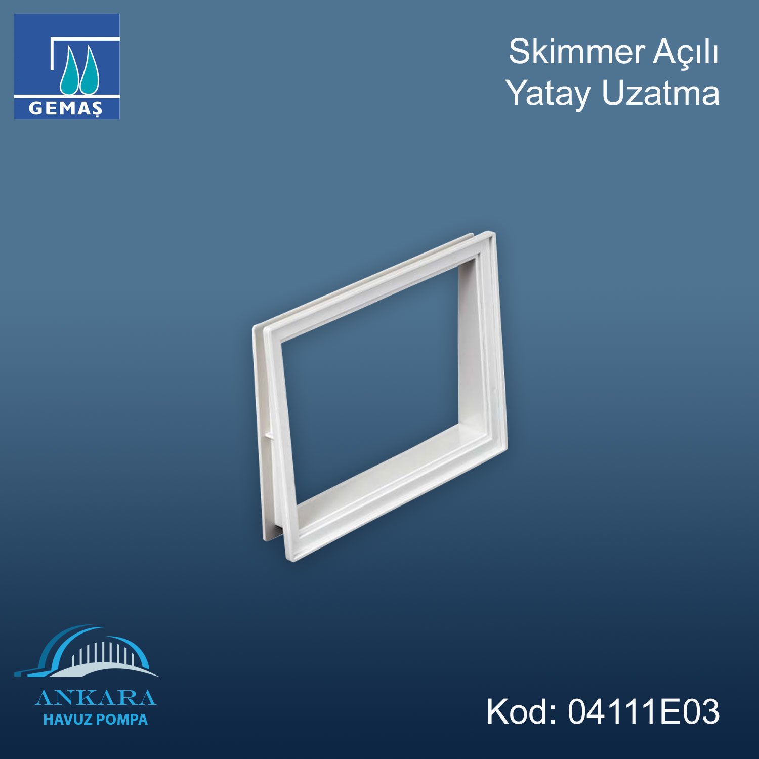 Skimmer Gövdesi 10cm Yatay Uzatma Parçası