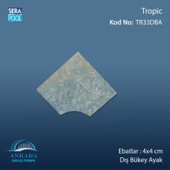 Tropic 4x4 cm Dış Bükey Ayak