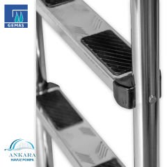 Standart 304 Model - Standart 2 Basamaklı Havuz Merdiveni Paslanmaz Çelik 304 Kalite