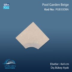 Pool Garden Beige 4x4 cm Dış Bükey Ayak