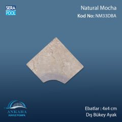 Natural Mocha 4x4 cm Dış Bükey Ayak