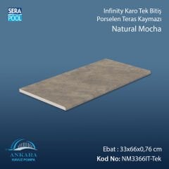 Natural Mocha 33x66x0,76 cm Infinity Kaymaz Karo Tek Bitiş
