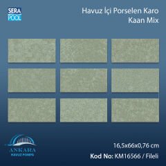 Kaan Mix (16,5x66 cm) Porselen Karo - m² 'si