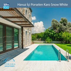 Snow White (16,5x66 cm) Porselen Karo - m² 'si