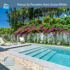 Snow White (16,5x66 cm) Porselen Karo - m² 'si