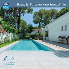 Snow White (16,5x66 cm) Porselen Karo - m² 'si