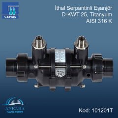 İthal Serpantinli Eşanjör D-KWT 25, Titanyum