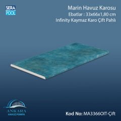 Marin 33x66x1,80 cm Infinity Kaymaz Karo Çift Pahlı