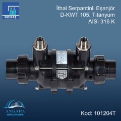 İthal Serpantinli Eşanjör D-KWT 105, Titanyum