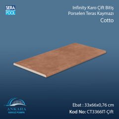 Cotto 33x66x0,76 cm Infinity Kaymaz Karo Çift Bitiş