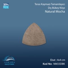 Natural Mocha 4x4 cm Dış Bükey Köşe