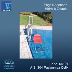 Engelli Asansörü - Hidrolik Oturaklı 304 Kalite Paslanmaz Çelik