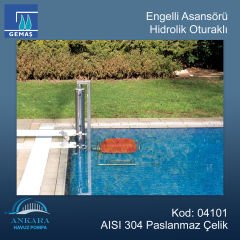 Engelli Asansörü - Hidrolik Oturaklı 304 Kalite Paslanmaz Çelik