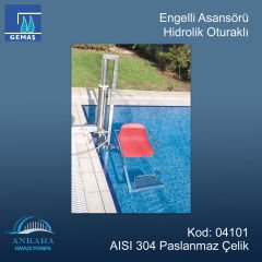 Engelli Asansörü - Hidrolik Oturaklı 304 Kalite Paslanmaz Çelik