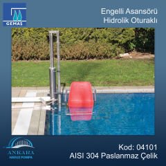 Engelli Asansörü - Hidrolik Oturaklı 304 Kalite Paslanmaz Çelik