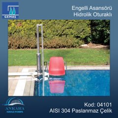 Engelli Asansörü - Hidrolik Oturaklı 304 Kalite Paslanmaz Çelik