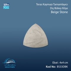 Beige Stone 4x4 cm Dış Bükey Köşe