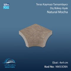 Natural Mocha 4x4 cm Dış Bükey Ayak