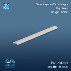 Beige Stone 4x33 cm Dış Bükey