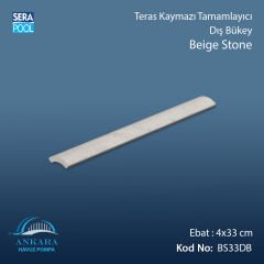 Beige Stone 4x33 cm Dış Bükey