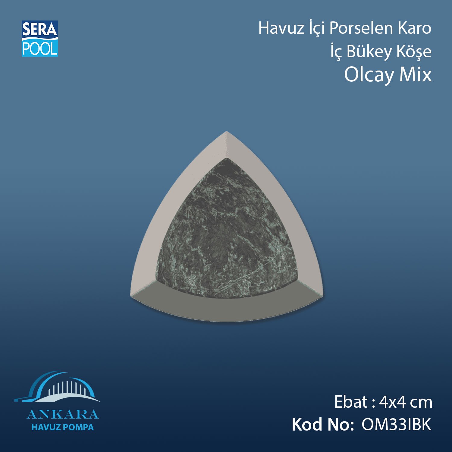 Olcay Mix 4x4 cm İç Bükey Köşe