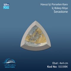 Serastone 4x4 cm İç Bükey Köşe