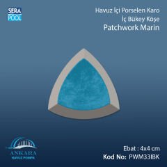 Patchwork Marin 4x4 cm İç Bükey Köşe