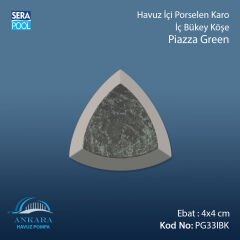 Piazza Green 4x4 cm İç Bükey Köşe