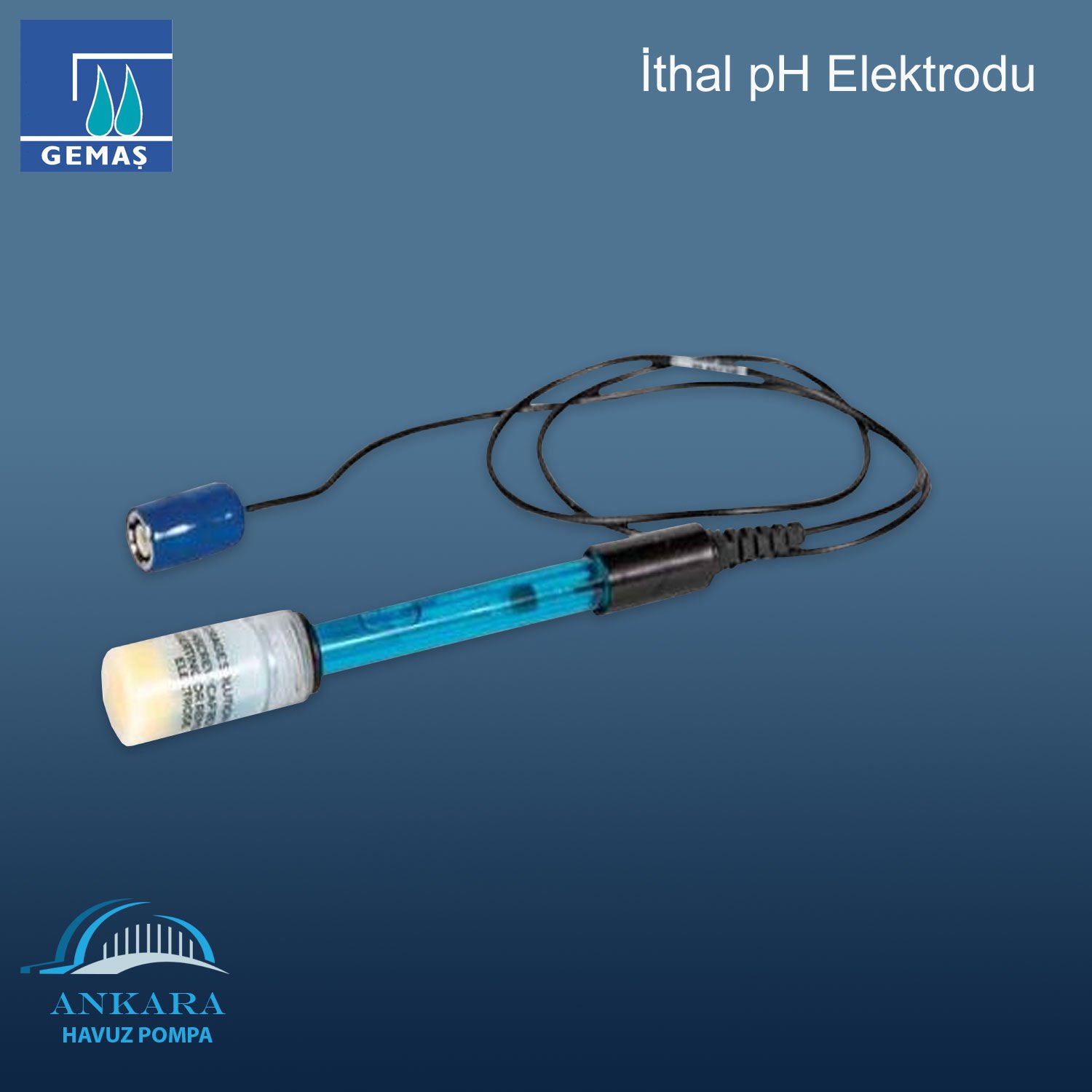 PH Elektrodu, Kablosu İle Birlikte