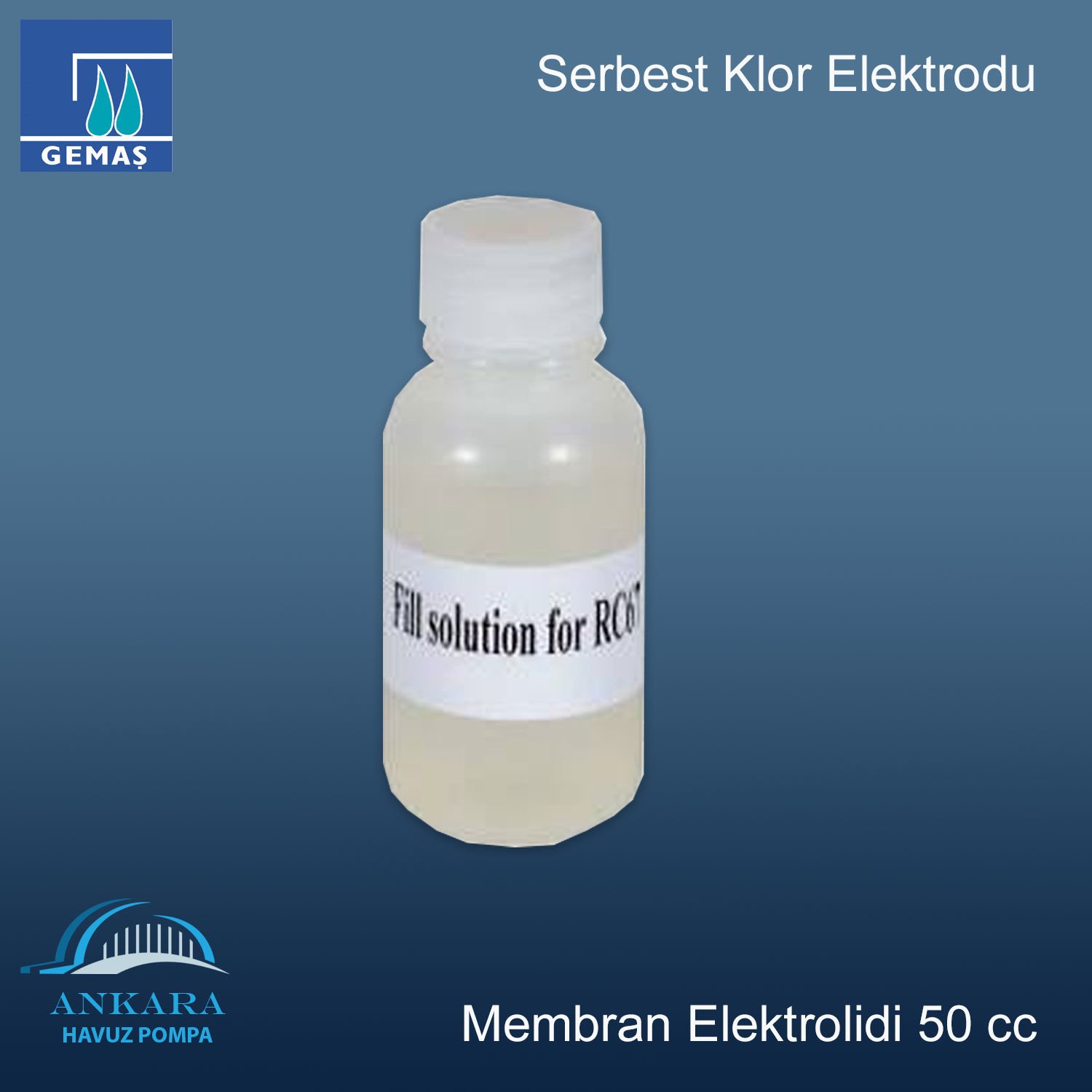 Serbest Klor Elektrodu - Membran Elektrolidi 50 cc